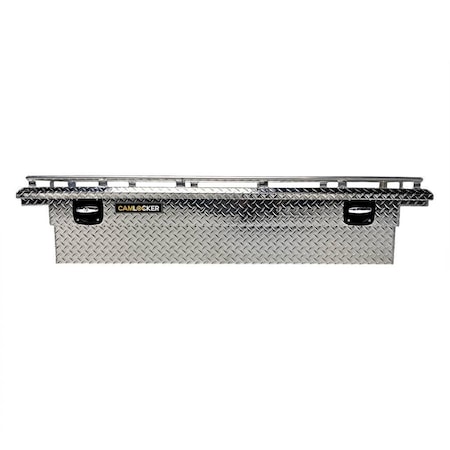 Camlocker 60 in Crossover Truck Tool Box With Rail For Ford Maverick, Polished Aluminum S60LPRL